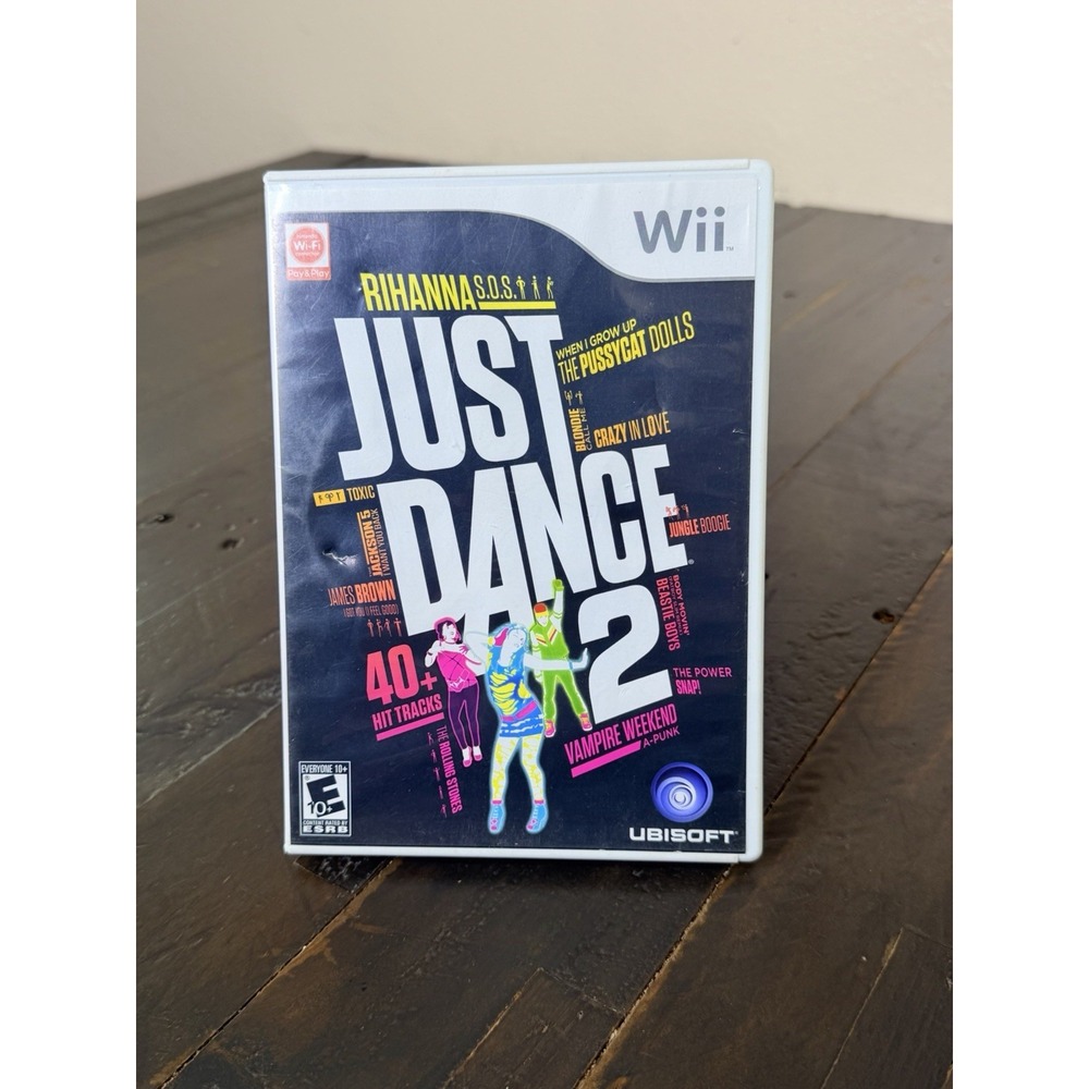 Just Dance 2 Nintendo Wii 2010 Ubisoft Tested Working Disc & Case No Manual
